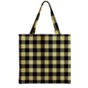 Plaid pattern Zipper Grocery Tote Bag View2