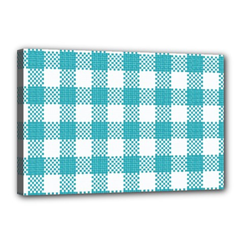 Plaid pattern Canvas 18  x 12 