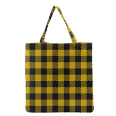 Plaid Pattern Grocery Tote Bag by ValentinaDesign