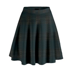 Plaid Pattern High Waist Skirt by ValentinaDesign