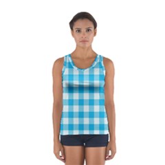 Plaid Pattern Women s Sport Tank Top  by ValentinaDesign