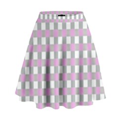 Plaid Pattern High Waist Skirt by ValentinaDesign
