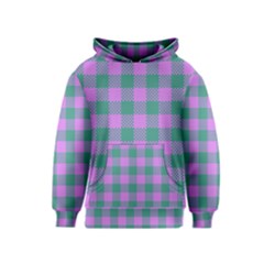 Plaid Pattern Kids  Pullover Hoodie