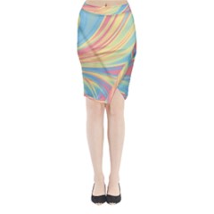 Colors Midi Wrap Pencil Skirt