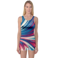 Colors One Piece Boyleg Swimsuit by ValentinaDesign