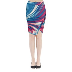 Colors Midi Wrap Pencil Skirt