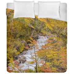 Colored Forest Landscape Scene, Patagonia   Argentina Duvet Cover Double Side (california King Size) by dflcprints