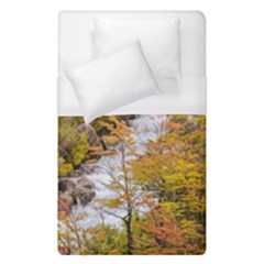 Colored Forest Landscape Scene, Patagonia   Argentina Duvet Cover (single Size) by dflcprints