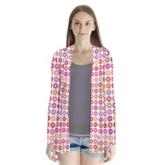 Multicolored Floral Pattern Cardigans by linceazul