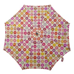 Multicolored Floral Pattern Hook Handle Umbrellas (medium) by linceazul