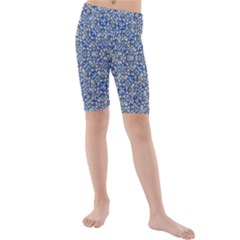 Geometric Luxury Ornate Kids  Mid Length Swim Shorts by dflcprintsclothing