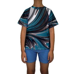 Colors Kids  Short Sleeve Swimwear by ValentinaDesign