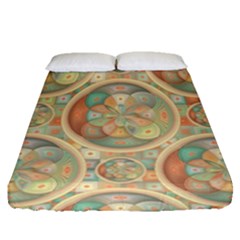 Complex Geometric Pattern Fitted Sheet (queen Size) by linceazul