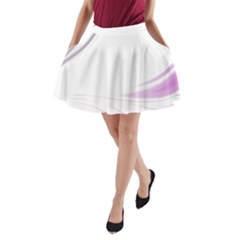 Colors A-Line Pocket Skirt