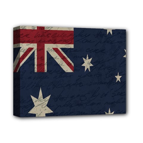 Vintage Australian Flag Deluxe Canvas 14  X 11  by ValentinaDesign