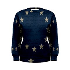 Vintage Flag - Eu Women s Sweatshirt by ValentinaDesign