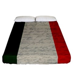 Vintage Flag - Italia Fitted Sheet (california King Size) by ValentinaDesign
