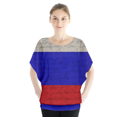 Vintage Flag - Russia Blouse by ValentinaDesign