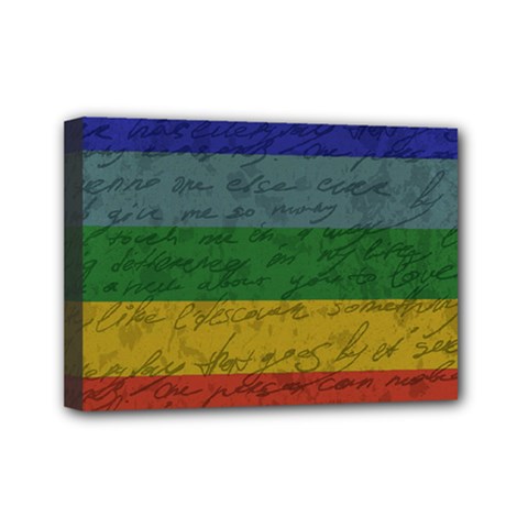 Vintage Flag - Pride Mini Canvas 7  X 5  by ValentinaDesign