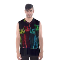 Cats Men s Basketball Tank Top by Valentinaart