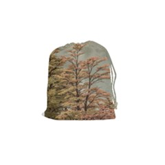Landscape Scene Colored Trees At Glacier Lake  Patagonia Argentina Drawstring Pouches (small)  by dflcprints