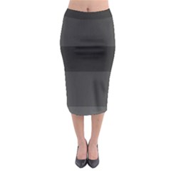 Gray And Black Thick Stripes Midi Pencil Skirt by digitaldivadesigns