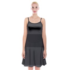 Gray And Black Thick Stripes Spaghetti Strap Velvet Dress by digitaldivadesigns