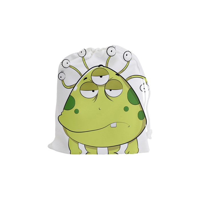 The Most Ugly Alien Ever Drawstring Pouches (Medium) 