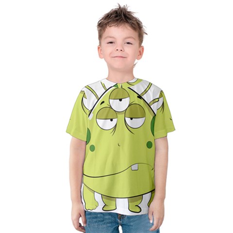 The Most Ugly Alien Ever Kids  Cotton Tee by Catifornia