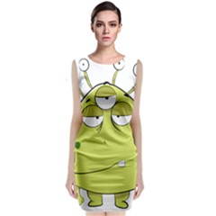 The Most Ugly Alien Ever Sleeveless Velvet Midi Dress by Catifornia