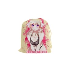 Blonde Hair Bikini Furry Girl Drawstring Pouches (small) 