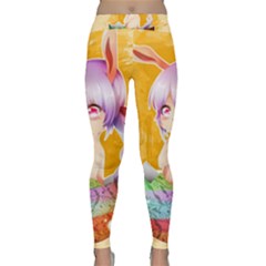 Easter Bunny Furry Classic Yoga Leggings by Catifornia