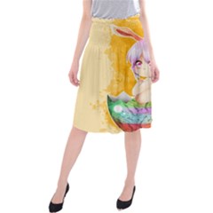 Easter Bunny Furry Midi Beach Skirt by Catifornia