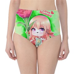 Happy Mother s Day Furry Girl High-waist Bikini Bottoms