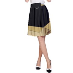 Black Cat In A Box A-line Skirt