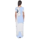 Grumpy Persian Cat Llama Short Sleeve Maxi Dress View2