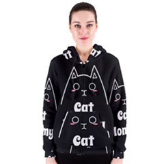 Love My Cat Mommy Women s Zipper Hoodie by Catifornia