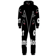 Love My Cat Mommy Hooded Jumpsuit (Men) 