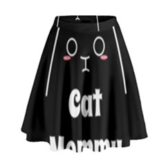 Love My Cat Mommy High Waist Skirt