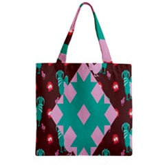 Animals Rooster Hens Chicks Chickens Plaid Star Flower Floral Sunflower Zipper Grocery Tote Bag