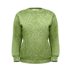 Blender Greenery Leaf Green Women s Sweatshirt by Mariart