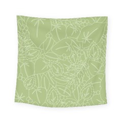 Blender Greenery Leaf Green Square Tapestry (small) by Mariart