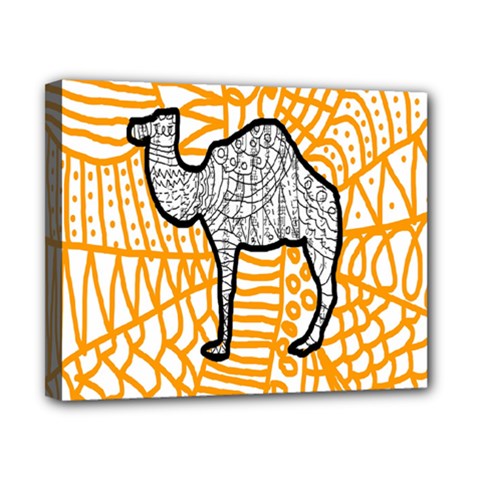 Animals Camel Animals Deserts Yellow Canvas 10  X 8 