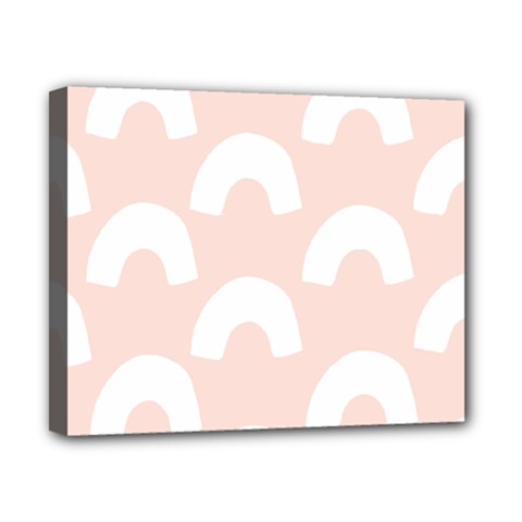 Donut Rainbows Beans Pink Canvas 10  X 8  by Mariart