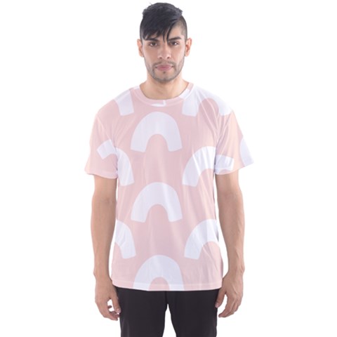 Donut Rainbows Beans Pink Men s Sport Mesh Tee by Mariart