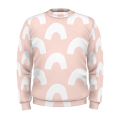 Donut Rainbows Beans Pink Men s Sweatshirt by Mariart