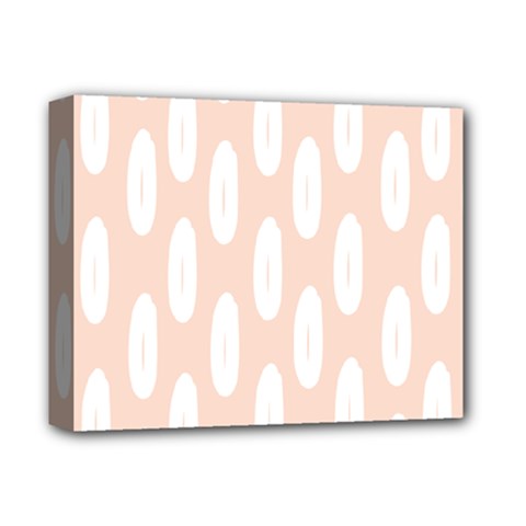 Donut Rainbows Beans White Pink Food Deluxe Canvas 14  X 11  by Mariart