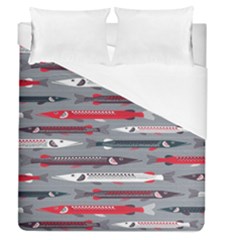 Fish Sea Beach Water Seaworld Animals Swim Duvet Cover (queen Size) by Mariart