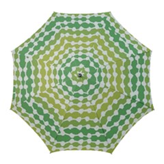 Polkadot Polka Circle Round Line Wave Chevron Waves Green White Golf Umbrellas by Mariart