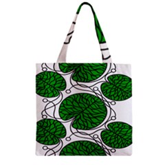 Leaf Green Zipper Grocery Tote Bag by Mariart